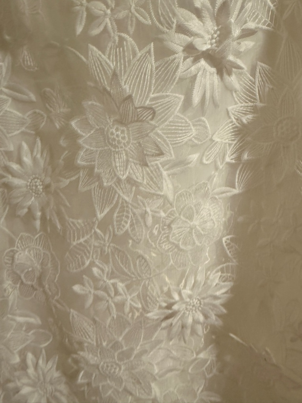 Zara White Floral Lace Slip Chemise - Picture 8 of 8